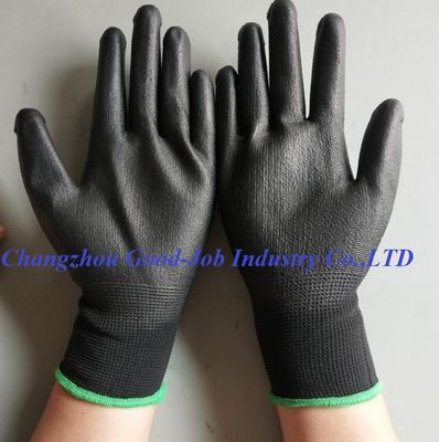 EN388 CE 3121 Auto Repair Pu Coated Nylon Knitted  Gloves
